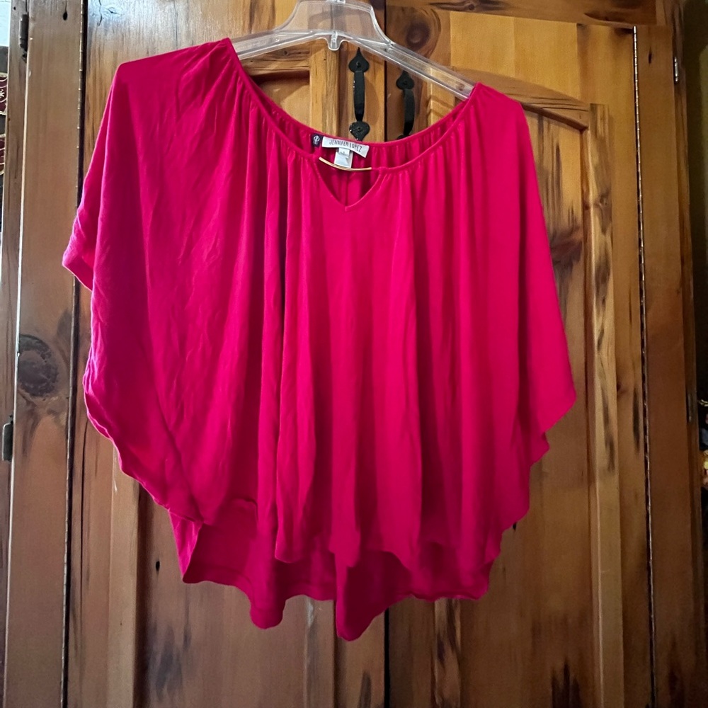 Hot pink top size large by Jennifer Lopez
